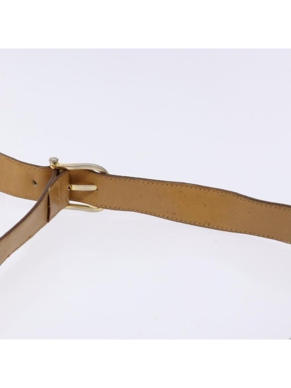 Authentic CELINE Macadam Canvas Shoulder Bag Beige Gold - Picture 15 of 16